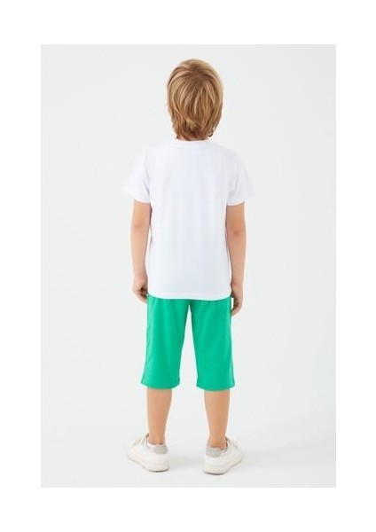 Whats Up Doc Beyaz Erkek Çocuk Kapri Takım