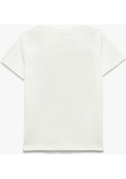 Pamuklu Kaplan Baskılı Kısa Kollu Bisiklet Yaka Tişört indirimleri