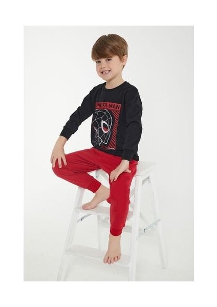 Lisanslı Be Amazing Siyah Erkek Çocuk Uzun Kol Pijama Takım
