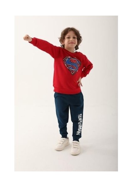 Kırmızı Erkek Çocuk Eşofman Takımı