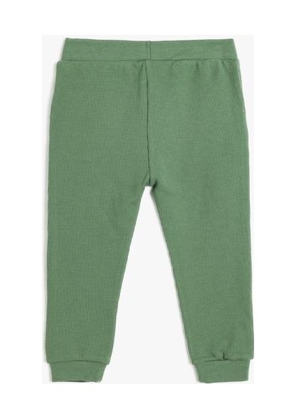 Basic Eşofman Altı Dokulu Beli Bağlamalı Pamuklu fırsatları