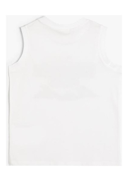 Atlet Slogan Baskılı Bisiklet Yaka Pamuklu indirimleri