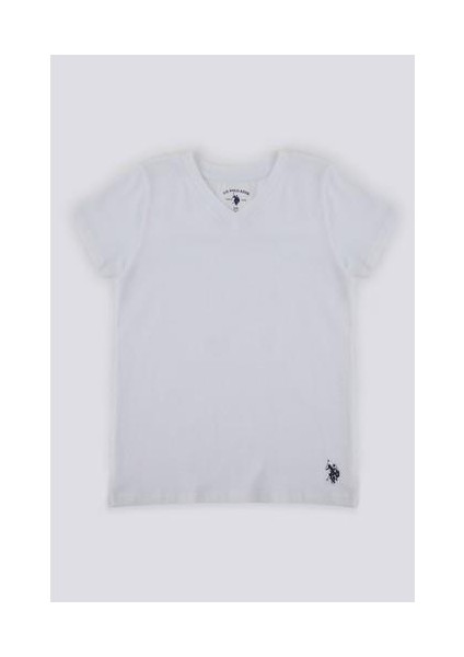 Solid Color Navy Erkek Çocuk V Yaka Fanila fırsatları