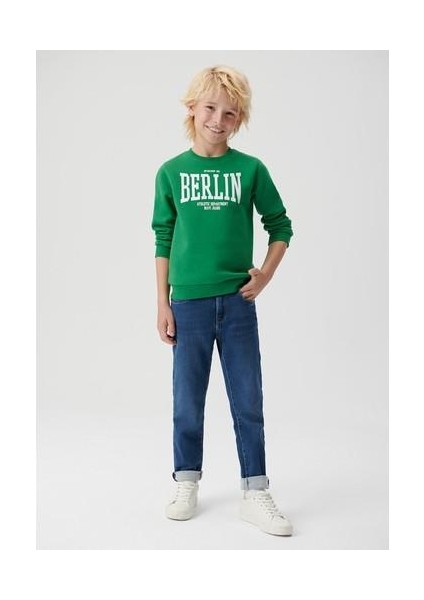 Tom Sporty Puslu Indigo Mavi Jean Pantolon 6010628714