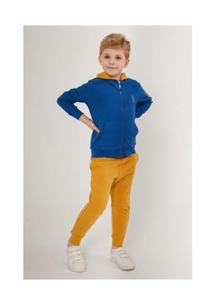 Pockets Mavi Erkek Çocuk Eşofman Takımı