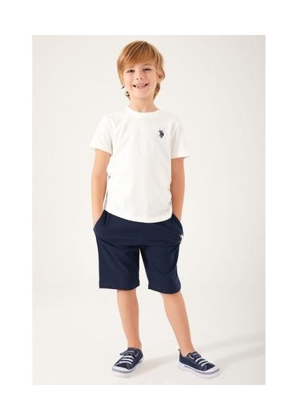 Live Naturals Krem Erkek Çocuk Bermuda Takım