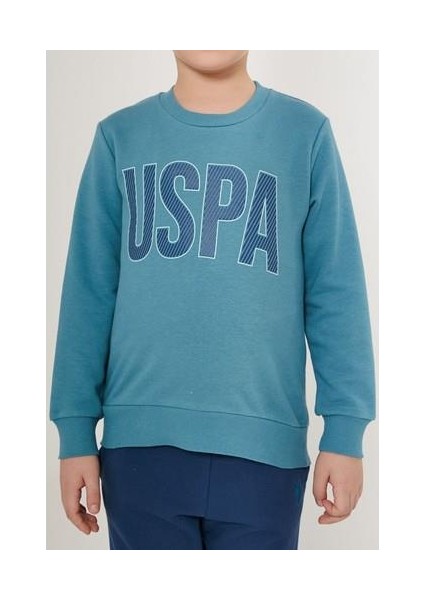 Strip Mavi Erkek Çocuk Eşofman Takımı