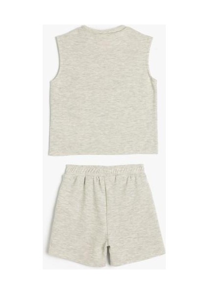 Baskı Detaylı 2'li Şort Atlet Takımı indirimleri