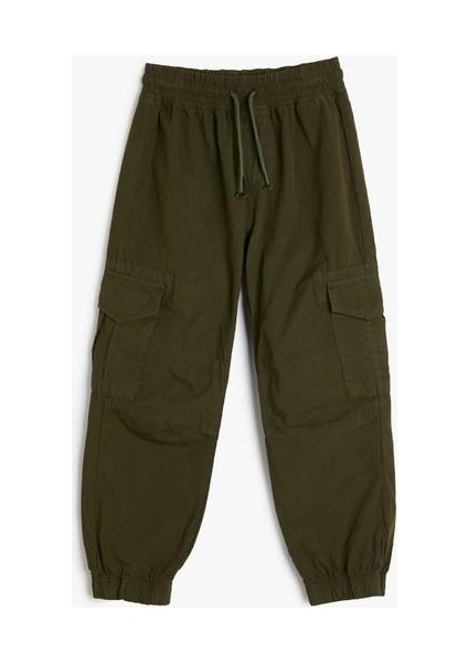 Basic Jogger Pantolon Beli Bağlamalı Pamuklu fırsatları