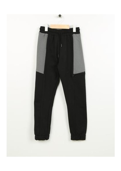 Lastikli Paça Siyah Erkek Eşofman Altı 4WKB40057TK fırsatları