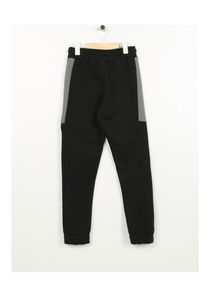 Lastikli Paça Siyah Erkek Eşofman Altı 4WKB40057TK indirimleri