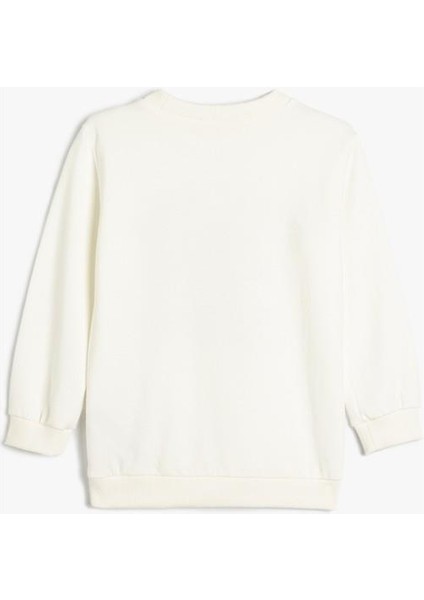 5Wkb10122Tk 010 Ekru Erkek Cocuk Pamuk Jersey Sweatshırt fırsatları