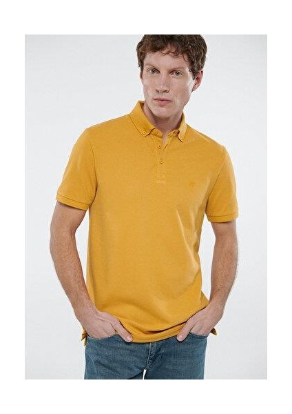 Erkek Sarı Polo Tişört 063247-30719