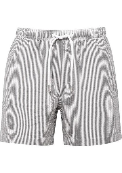 Çizgili Gri Kısa Deniz Şortu 0910235-70119