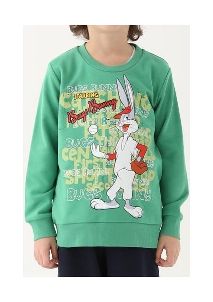 Çam Yeşili Erkek Çocuk Eşofman Takımı