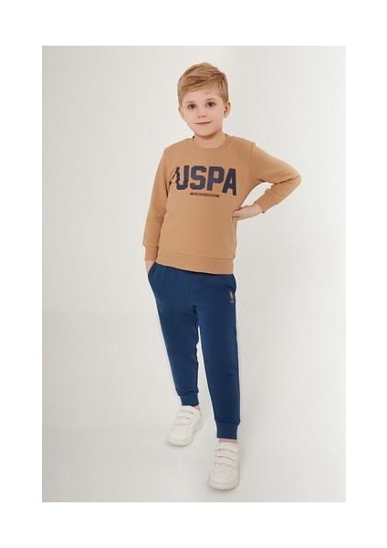 Original Pattern Beyaz Erkek Çocuk Eşofman Takımı