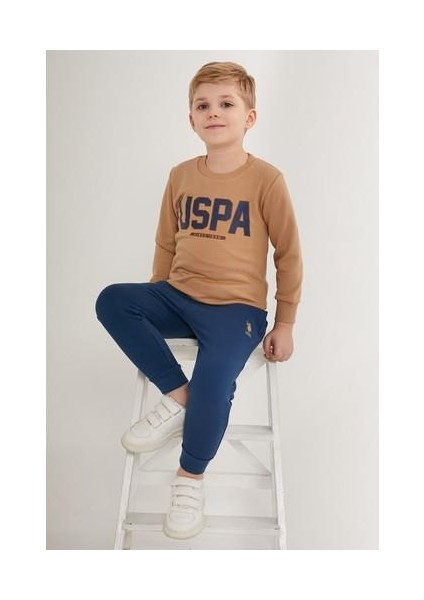 Original Pattern Beyaz Erkek Çocuk Eşofman Takımı