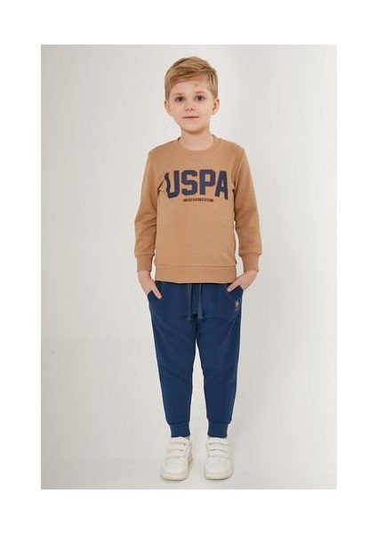 Original Pattern Beyaz Erkek Çocuk Eşofman Takımı