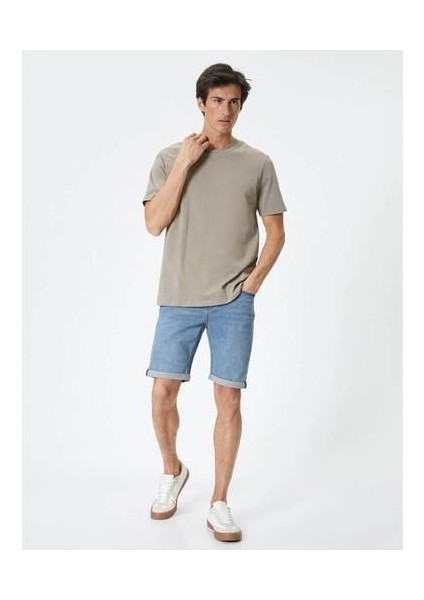 Erkek Şort Açık Indigo 4SAM40312ND indirimleri