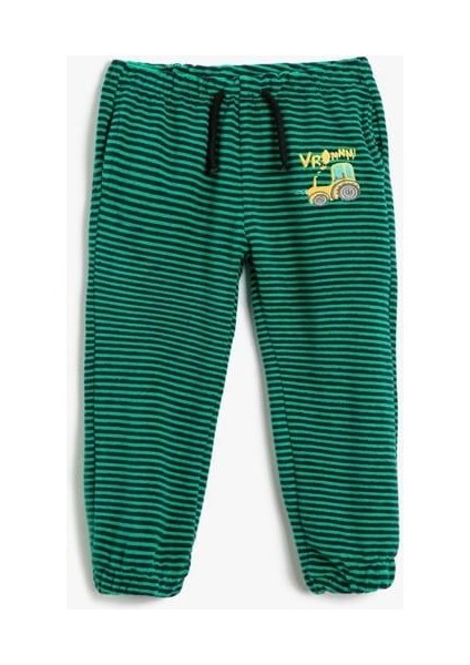 Jogger Eşofman Altı Kadife Beli Bağlamalı Pamuklu fırsatları