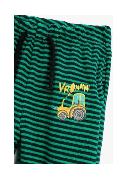 Jogger Eşofman Altı Kadife Beli Bağlamalı Pamuklu