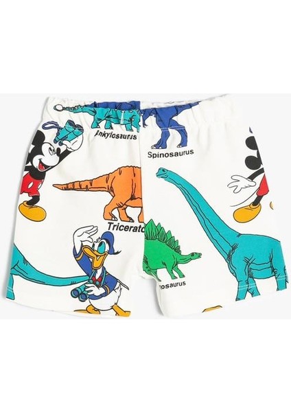 Mickey Mouse Şort Lisanslı Beli Lastikli Pamuklu fırsatları