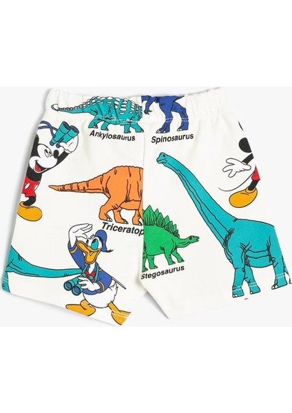 Mickey Mouse Şort Lisanslı Beli Lastikli Pamuklu indirimleri