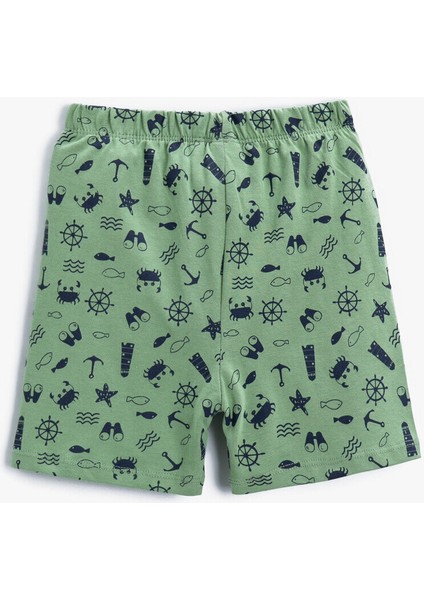 Baskılı Şort Pamuklu fiyatları