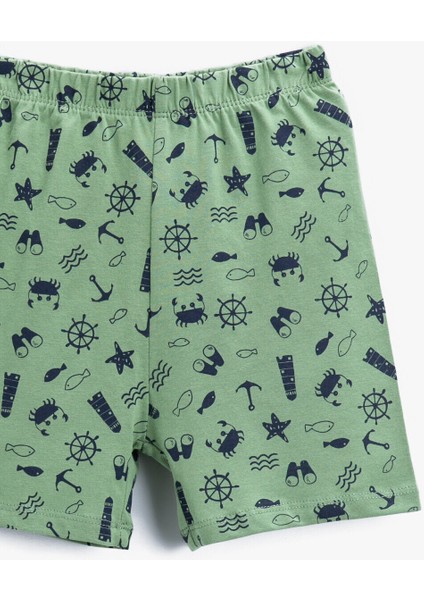 Baskılı Şort Pamuklu modelleri