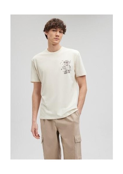 Baskılı Bej TIŞÖRT0612051-70055