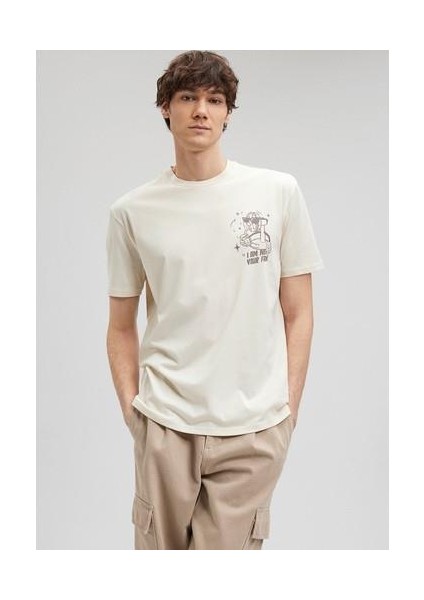 Baskılı Bej TIŞÖRT0612051-70055