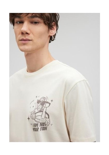 Baskılı Bej TIŞÖRT0612051-70055