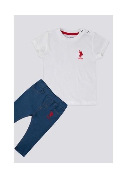 Light Delicate Krem Bebek T-shirt Takım