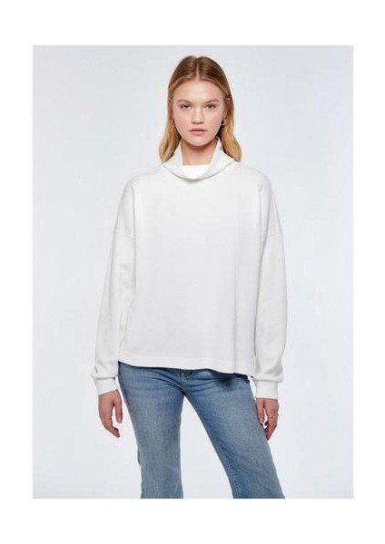 Lux Touch TENCEL TM Beyaz Modal Sweatshirt 1611224-70057
