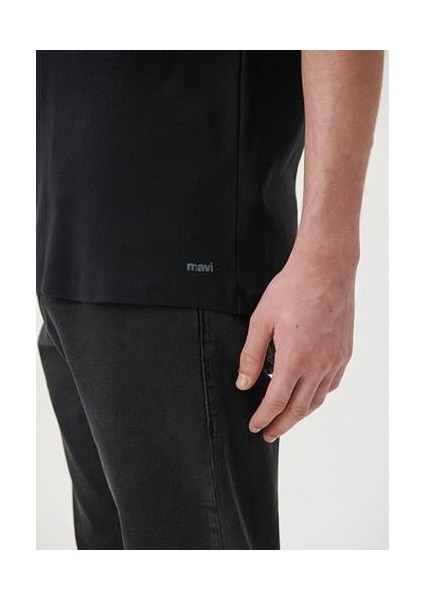 Ribana Detaylı Siyah Tişört 063747-900