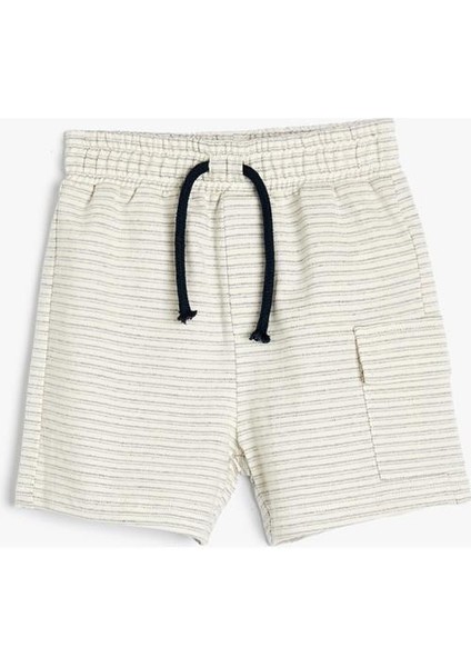 Şort Cepli Beli Bağlamalı Cep Detaylı Pamuklu fırsatları