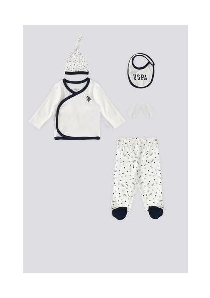 Krem Yıldız Detay Bebek 5'li Hastane Çıkış Seti indirimleri