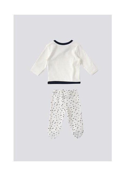 Krem Yıldız Detay Bebek 5'li Hastane Çıkış Seti