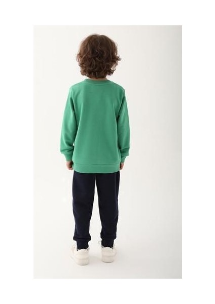 Çam Yeşili Erkek Çocuk Eşofman Takımı