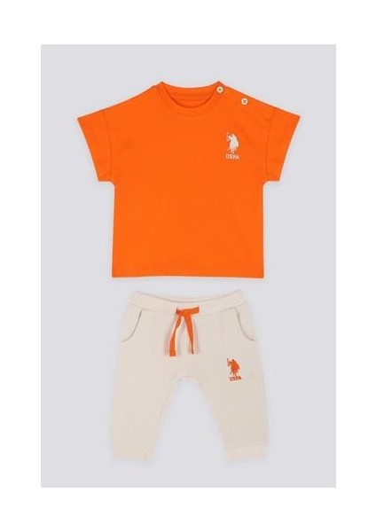 Color Harmony Turuncu Erkek Bebek T-shirt Pantolon Takım indirimleri