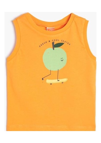 Atlet Kolsuz Meyve Baskılı Pamuklu fırsatları