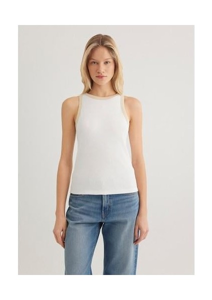 Biye Detaylı Ekru Atlet 1612882-70057