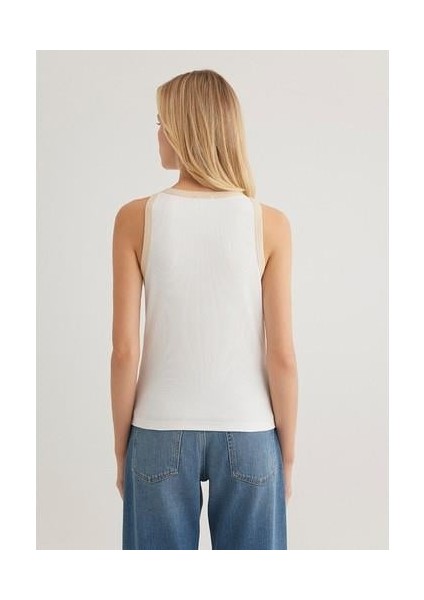 Biye Detaylı Ekru Atlet 1612882-70057