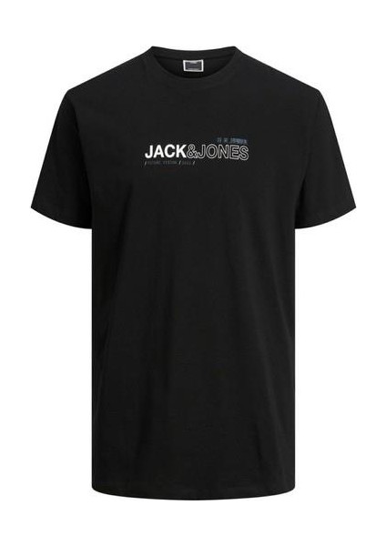 Jcomono Vısıon Tee Ss Crew Neck Ln Siyah Erkek T-Shirt 12215655-Black