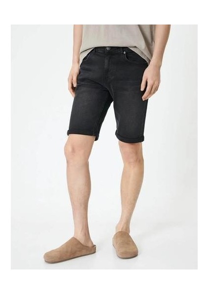 Erkek Şort Siyah 4SAM40313ND indirimleri