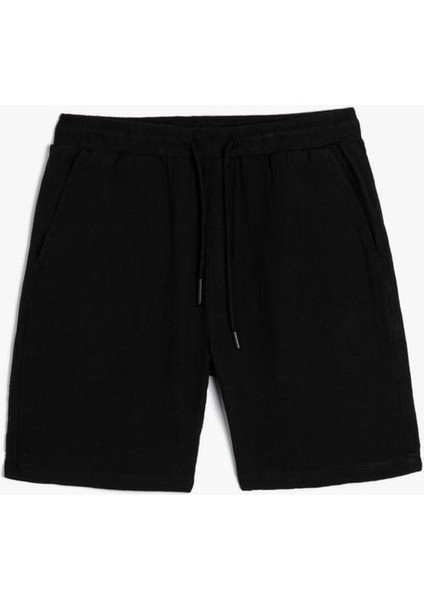Erkek Siyah Şort - 4SAM40067HW fırsatları