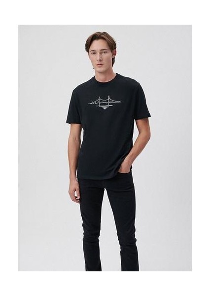 Renkli Şerit Detaylı Yeşil Polo Tişört 065920-30708