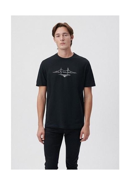 Renkli Şerit Detaylı Yeşil Polo Tişört 065920-30708