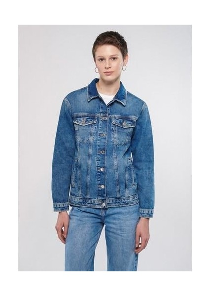 Karla 90lar İndigo Mavisi Jean Ceket 110154-30868