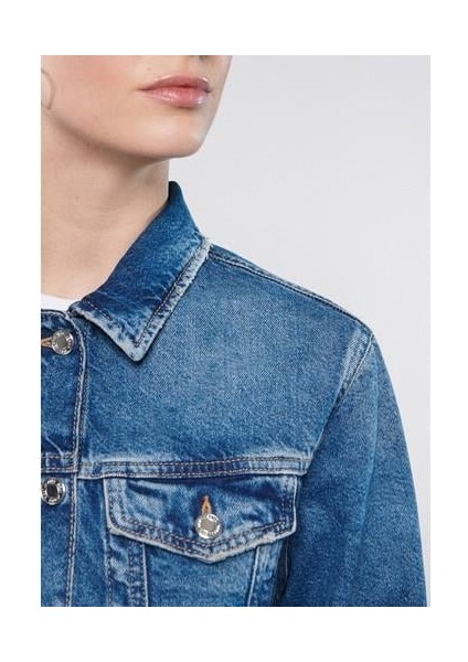 Karla 90lar İndigo Mavisi Jean Ceket 110154-30868